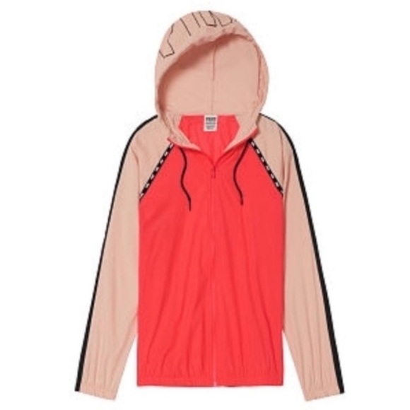 NWT PINK Victoria’s Secret Full Zip Anorak Jacket XS/S - Picture 1 of 6